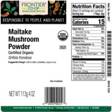 Maitake Mushroom Powder, Organic 1/4 lb.