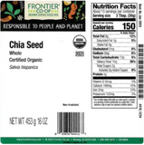 Frontier Co-op Chia Seed, Whole, Organic 1 lb.