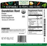 Frontier Co-op Dandelion Root Powder, Organic 1 lb.