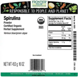 Frontier Co-op Spirulina Powder, Organic 1 lb.