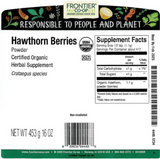 Hawthorn Berry Powder, Organic 1 lb