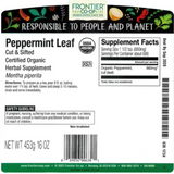 Peppermint Leaf, Cut & Sifted, Organic 1 lb.
