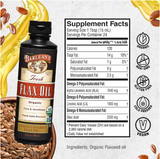 Organic Fresh Non Lignan Flax Oil - 12 fl. oz (355 ml)