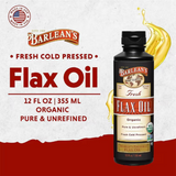 Organic Fresh Non Lignan Flax Oil - 12 fl. oz (355 ml)